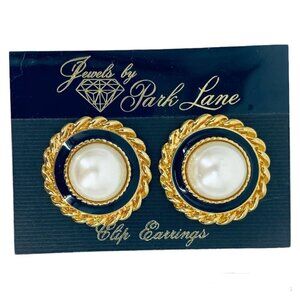 Vintage Brand New Park Lane Faux Pearl Clip On Earrings​​​​​​​​​​​​​​
